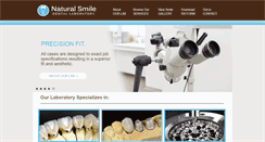 Desktop Screenshot of naturalsmiledentallab.com